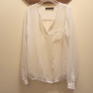THE LIMITED SHEER LONG SLEEVE BLOUSE